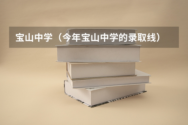宝山中学（今年宝山中学的录取线）