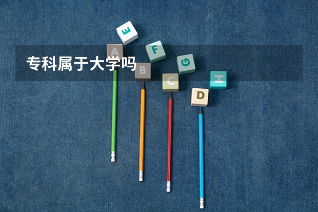 专科属于大学吗