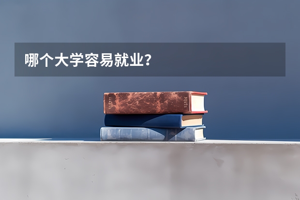 哪个大学容易就业?
