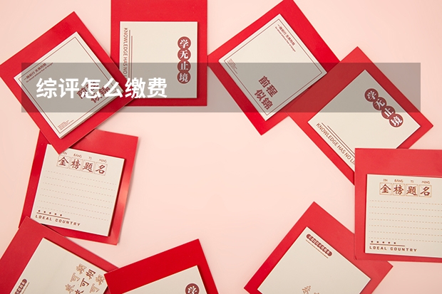 综评怎么缴费