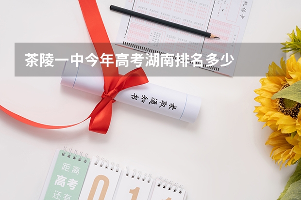 茶陵一中今年高考湖南排名多少