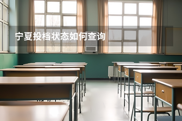 宁夏投档状态如何查询