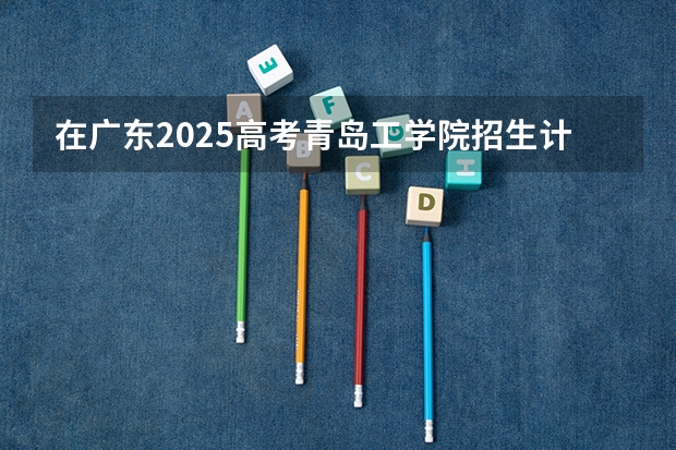 在广东2025高考青岛工学院招生计划如何