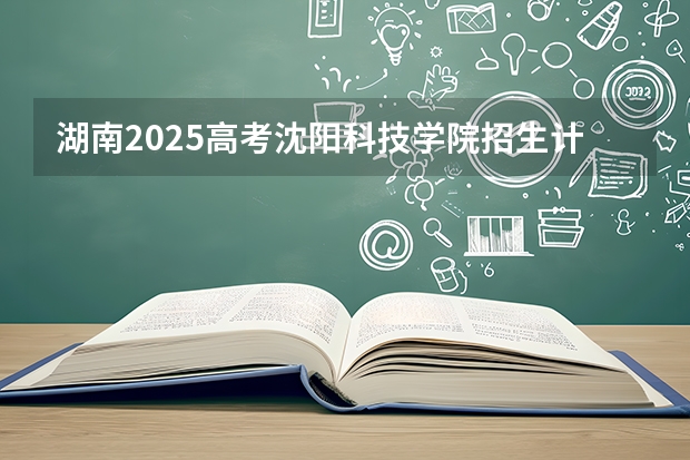 湖南2025高考沈阳科技学院招生计划如何