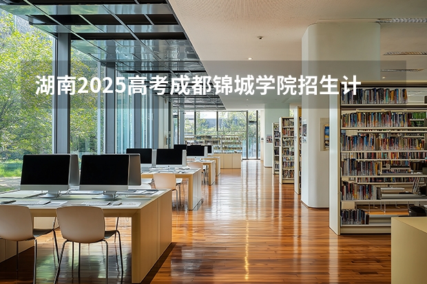 湖南2025高考成都锦城学院招生计划如何