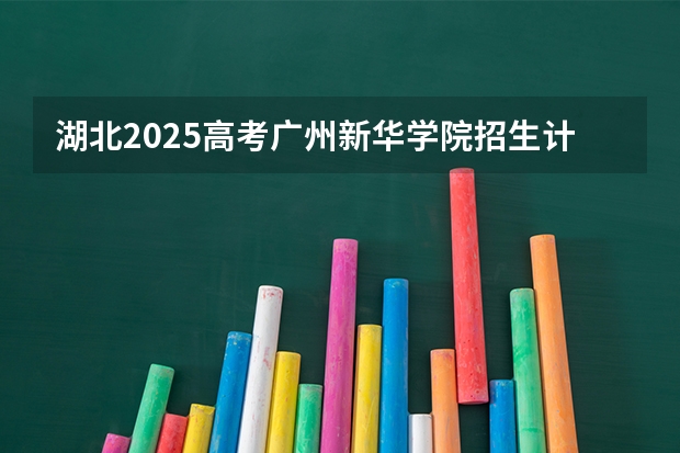 湖北2025高考广州新华学院招生计划如何
