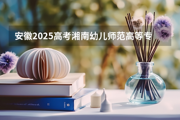 安徽2025高考湘南幼儿师范高等专科学校招生计划如何