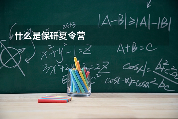 什么是保研夏令营
