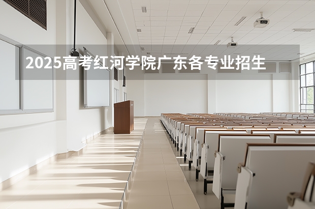 2025高考红河学院广东各专业招生人数多少（2026参考）