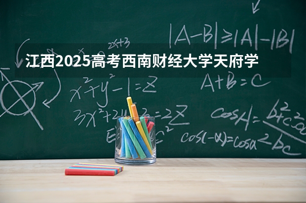 江西2025高考西南财经大学天府学院招生计划如何（2026参考）