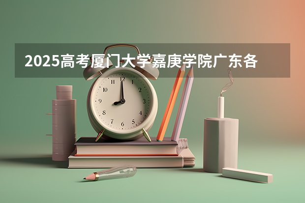 2025高考厦门大学嘉庚学院广东各专业招生人数多少（2026参考）