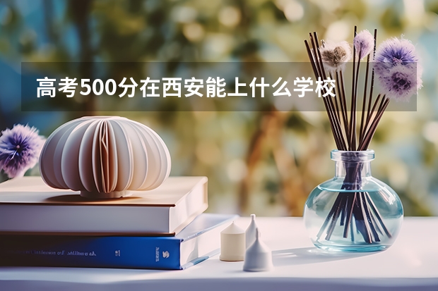 高考500分在西安能上什么学校