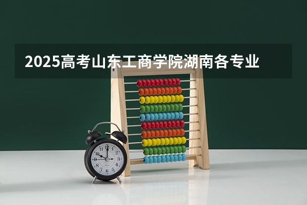 2025高考山东工商学院湖南各专业招生人数多少（2026参考）
