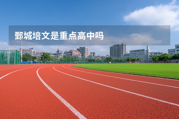 鄄城培文是重点高中吗