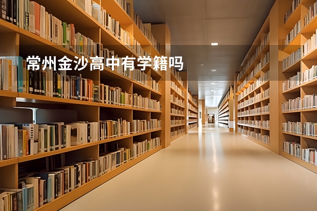 常州金沙高中有学籍吗