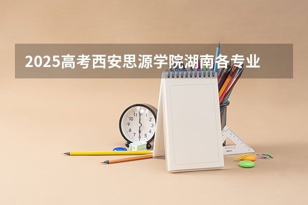 2025高考西安思源学院湖南各专业招生人数多少（2026参考）