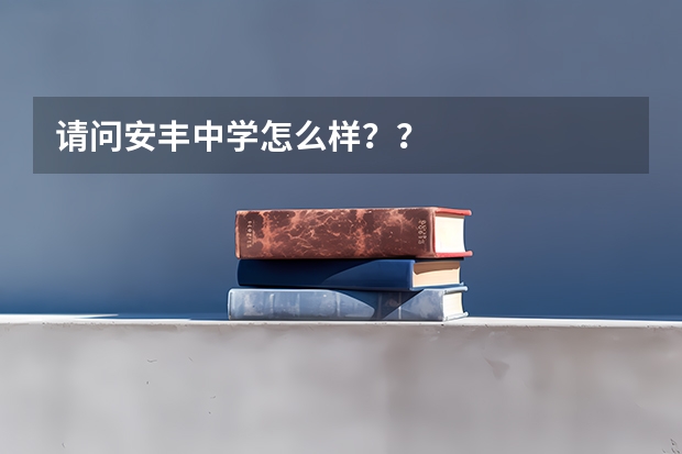 请问安丰中学怎么样？？