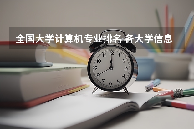 全国大学计算机专业排名 各大学信息与计算科学专业排名
