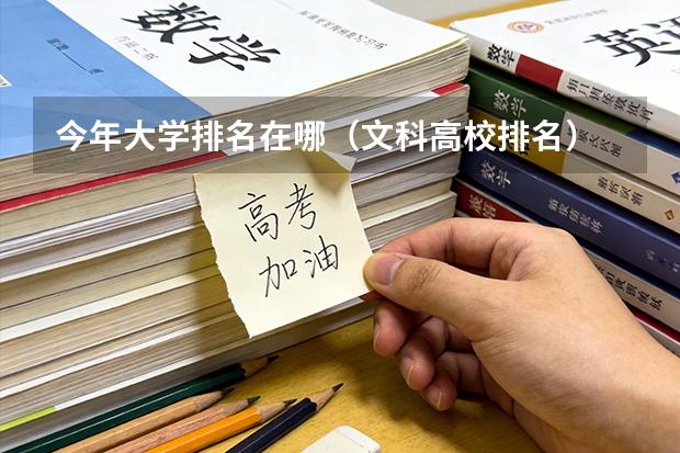 今年大学排名在哪（文科高校排名）