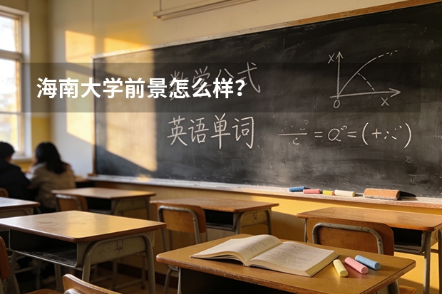 海南大学前景怎么样？