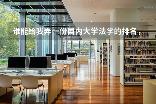 谁能给我弄一份国内大学法学的排名，越详尽越好？（中国大学排名前十位的有哪几个阿？）
