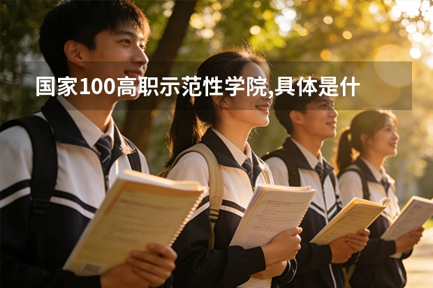 国家100高职示范性学院,具体是什么学院?