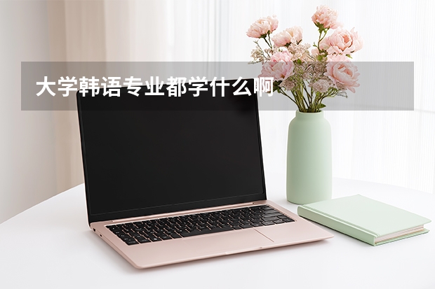 大学韩语专业都学什么啊