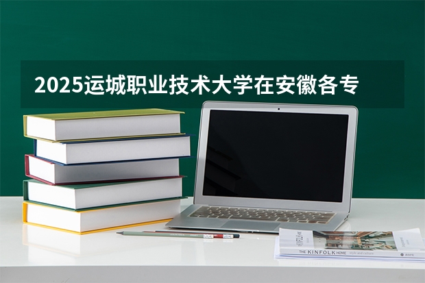 2025运城职业技术大学在安徽各专业招生人数多少（2026参考）