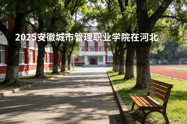 2025安徽城市管理职业学院在河北各专业招生人数多少（2026参考）