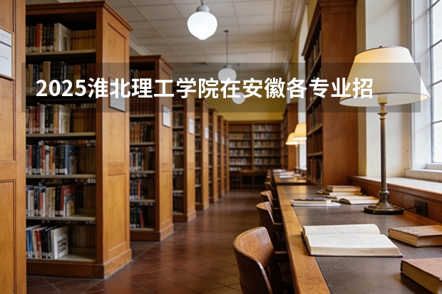 2025淮北理工学院在安徽各专业招生人数多少（2026参考）