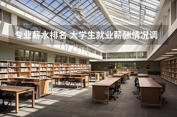 专业薪水排名 大学生就业薪酬情况调查报告