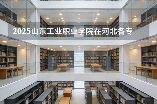 2025山东工业职业学院在河北各专业招生人数多少（2026参考）