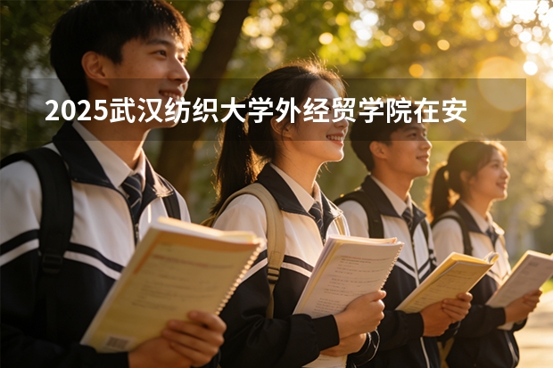 2025武汉纺织大学外经贸学院在安徽各专业招生人数多少（2026参考）
