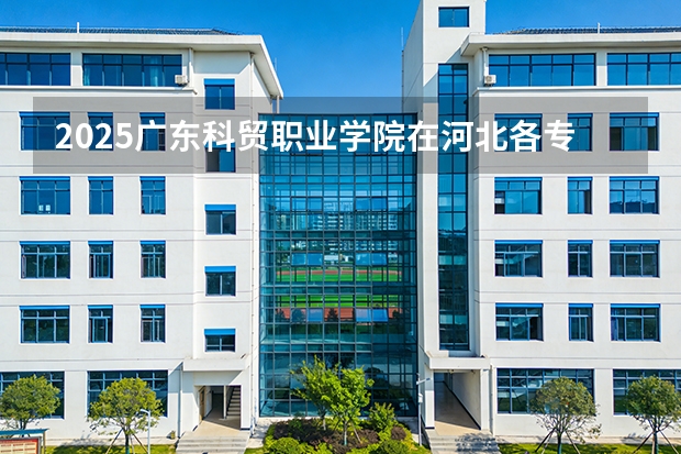 2025广东科贸职业学院在河北各专业招生人数多少（2026参考）