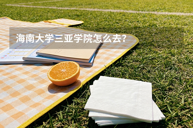 海南大学三亚学院怎么去？