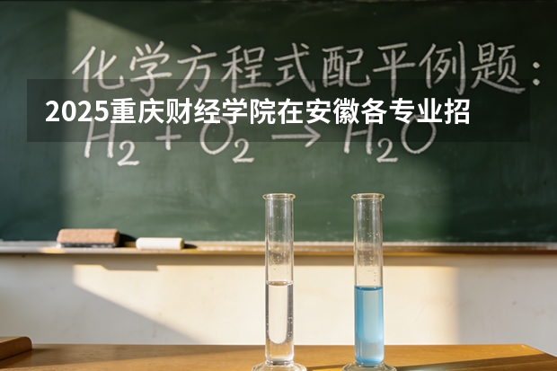2025重庆财经学院在安徽各专业招生人数多少（2026参考）