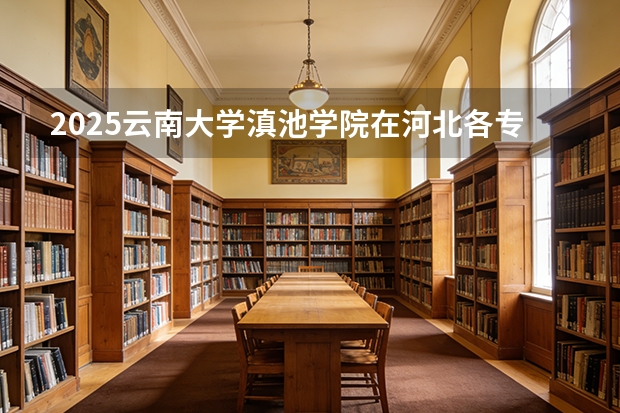 2025云南大学滇池学院在河北各专业招生人数多少（2026参考）