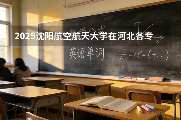 2025沈阳航空航天大学在河北各专业招生人数多少（2026参考）