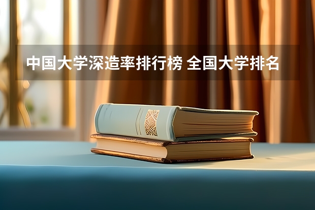 中国大学深造率排行榜 全国大学排名
