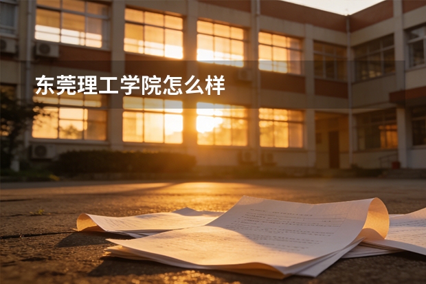东莞理工学院怎么样