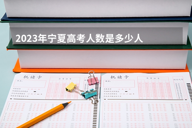 2023年宁夏高考人数是多少人