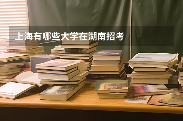 上海有哪些大学在湖南招考