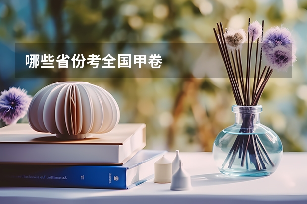 哪些省份考全国甲卷