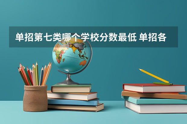 单招第七类哪个学校分数最低 单招各个学校分数线