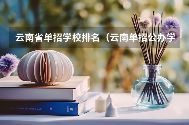 云南省单招学校排名(云南单招公办学校分数线)