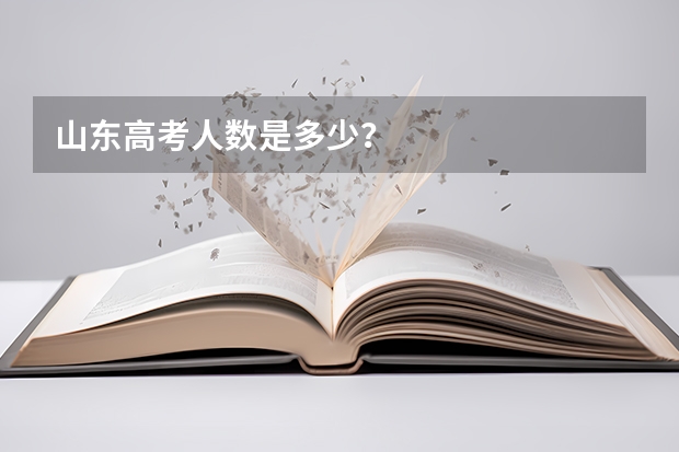 山东高考人数是多少？