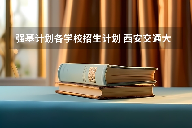 强基计划各学校招生计划 西安交通大学强基计划招生各省名额