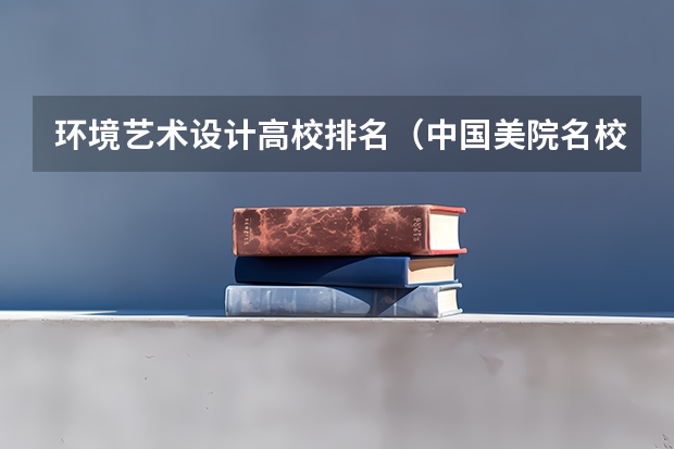 环境艺术设计高校排名(中国美院名校排名)