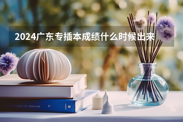 2024广东专插本成绩什么时候出来?