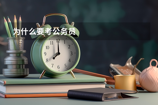 为什么要考公务员